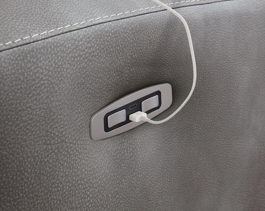Next-Gen DuraPella Power Reclining Sectional Loveseat with Console