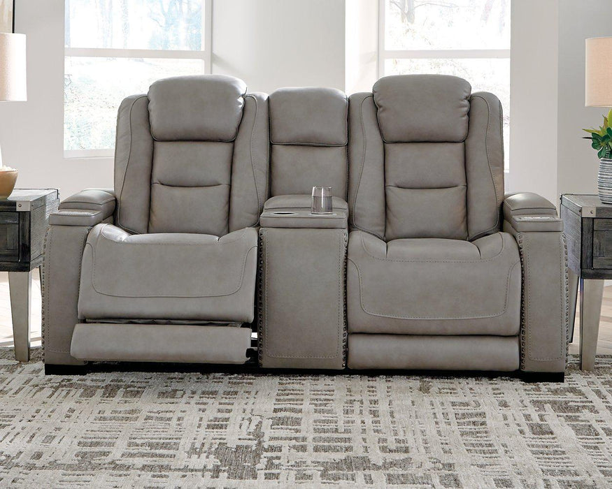 The Man-Den Power Reclining Loveseat with Console