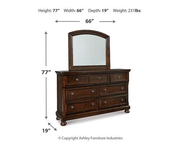 Porter Dresser and Mirror