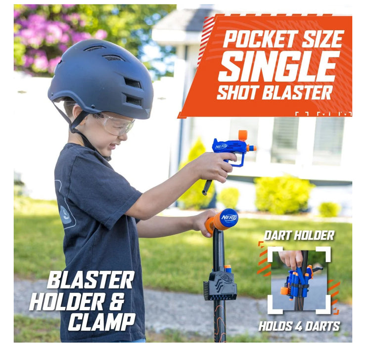 Nerf Scooter with Detachable Blaster for Any Child 8 and up 185lb Weight Limit, 9lb Assembled Weight