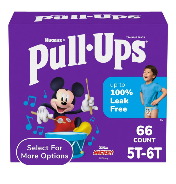 Pull-Ups Boys' Potty Training Pants, 5T-6T (46+ lbs), 66 Count