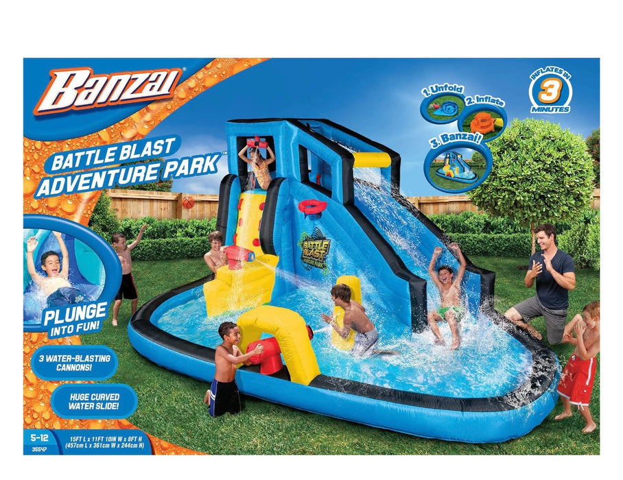 Banzai Battle Blast Inflatable Water Park Play Center