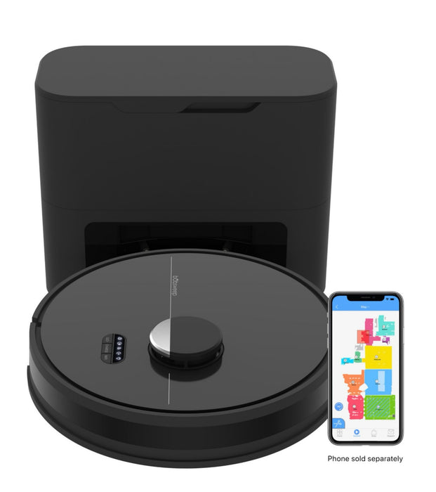 Dustin Self-Emptying Robot Vacuum and Mop, with 100-day Dock and Patented Navigation, Wi-Fi