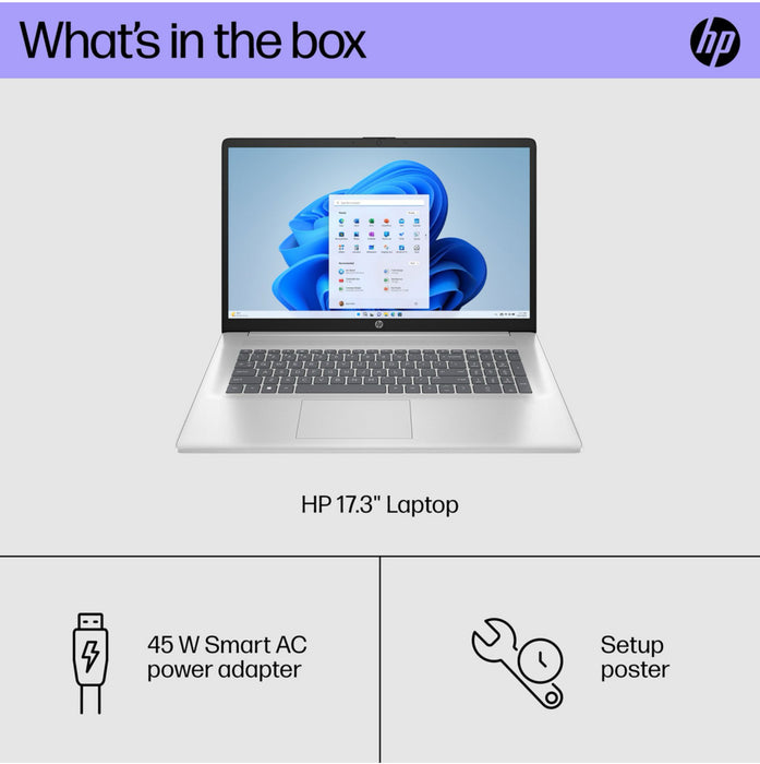 HP 17.3" Windows Laptop - Full HD IPS Screen - Intel Core i7 - 16GB RAM
- 512GB SSD - 2-Year HP Care Pack