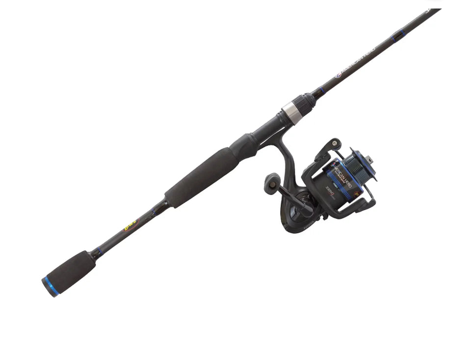 Lew's American Hero 400 6.2:1 7'-2pc Med Spinning Combo IM6