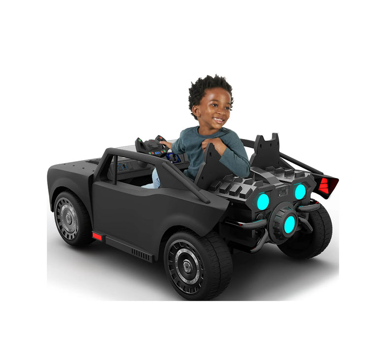 12V Batman Batmobile Battery Powered Ride-on with Remote Control, for a Child Ages 3+