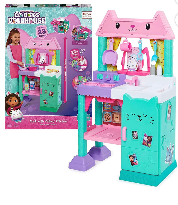 Gabby's Dollhouse Interactive Cakey Play Kitchen Set