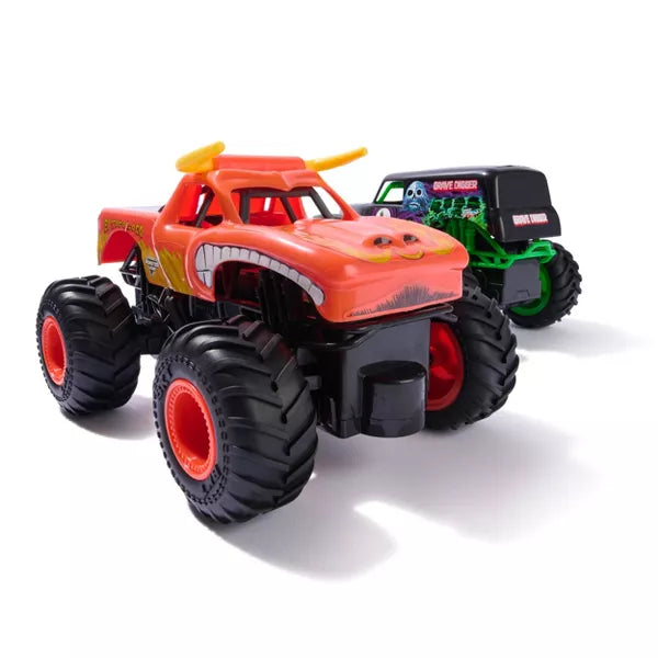 Monster Jam Official Grave Digger vs El Toro Loco Racing Rivals Remote Control Monster Trucks - 1:24 scale - 2 pk