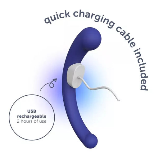 plusOne Dual Vibrating Arc Rechargeable and Waterproof Vibrator plusOne Dual Vibrating Arc Rechargeable and Waterproof Vibrator
